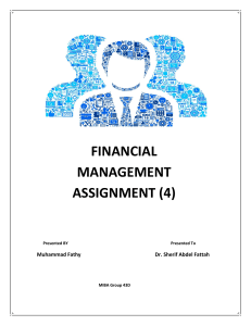 Assignment (4).Financial.Management.Muhammad.Fathy