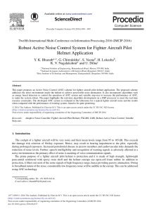 Robust Active Noise Control System for Fighter Aircraft Pilot Helmet Application 2016