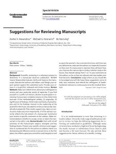 Alexandrov et al 2009 Suggestions for reviewing manuscripts
