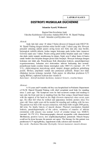 Laporan kasus DISTROFI MUSKULAR DUCHENNE