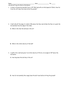 HW 18 Mixed Projectile Motion Worksheet (1)
