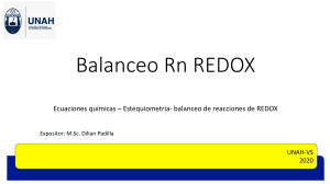 Balanceo Redox quimica