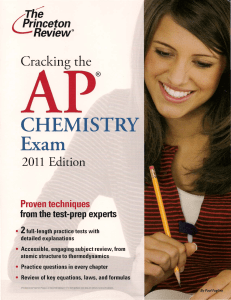 the princeton review - cracking the ap chemistry exam (part 1)