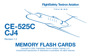 CE-525C CJ4 Memory Flash Cards - FlightSafety Training