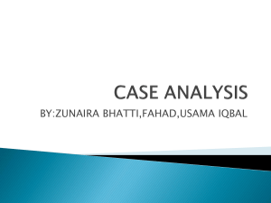 CASE ANALYSIS FOR REASONS OF RUDE ATTITUDE OF MANAGER WITH STAFF MEMBERS