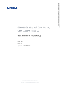 BSC Problem Reporting