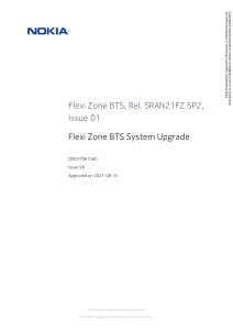 Flexi Zone BTS System Upgrade