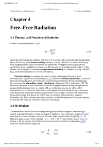 Chapter4 Free-Free-Radiation