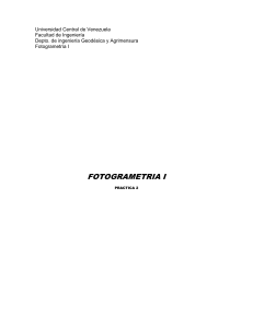 Fotogrametría I: Determinación de la Base Instrumental