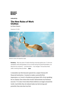 The New Rules of Work Clothes