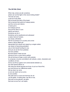 Amanda Gorman's Poem -  The Hill We Climb 