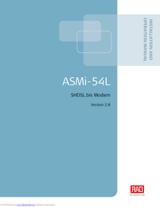 RAD shdsl-modem asmi54l