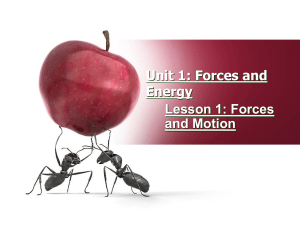 U1.1 grade 4 forces and motion