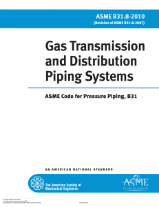 ASME B 31.8-2010 TRANSMISSION PIPING SYSTEM