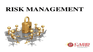 risk management lesson 1