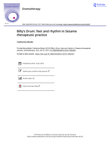 article - Billy’s Drum - feet and rhythm in Sesame