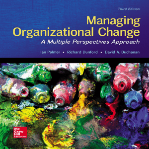 Managing organizational change a multipl