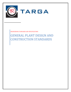 General Plant Design Standards and Specifications