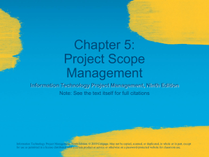 Project Scope Management: IT Project Textbook Chapter