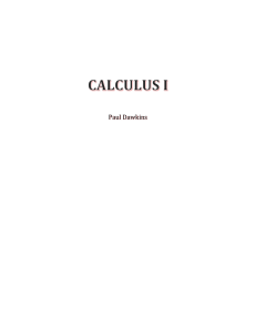 CalcI Complete