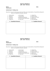 PRACTICAL RESEARCH 2 Activity Sheet 1