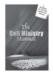 THE CELL MINISTRY MANUAL