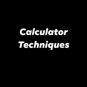 Calculator Technique