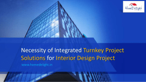 Why Integrated Turnkey Project Solutions are necessary for Interior Design Projects