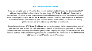 How To Find Printer IP Address