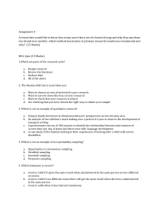 Assignment 4 and MLCs ,answers