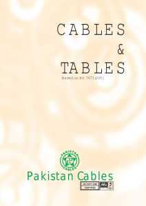 CABLES & TABLES. Pakistan Cables