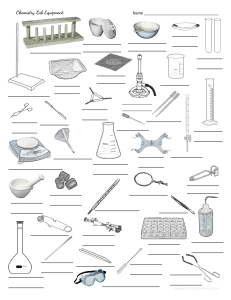 3 Student Lab Equipment Notes WS