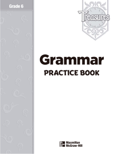 Grade 6 English Grammar Practice Book