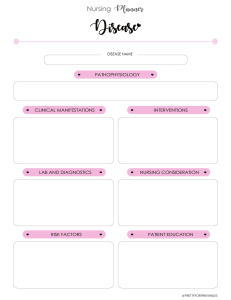 Nursing Student Disease Process Letter
