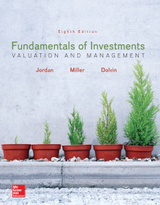 Bradford D. Jordan  Thomas W. Miller  Steven D. Dolvin - Fundamentals of Investments  Valuation and Management (2017, McGraw-Hill Education) - libgen.lc (1)
