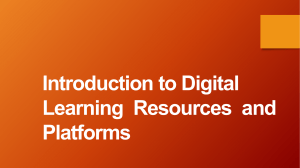 Introduction to Digital Learning
