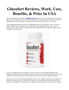Glucofort Reviews, Work, Uses, Benefits, & Price In USA