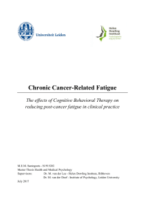 Chronic cancer related fatigue