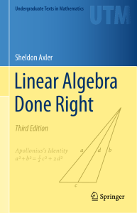 Linear algebra done right copy