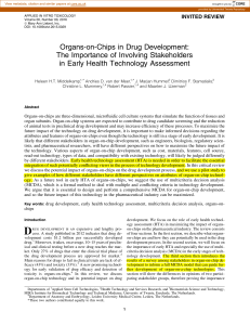 Organs-on-Chips in Drug Development