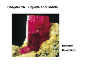 Chemistry 16 solids