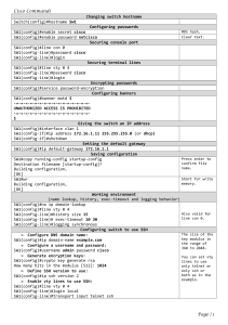 Cisco Commands