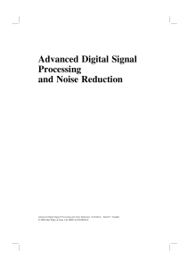 Advanced Digital Processing & Noise Reduction