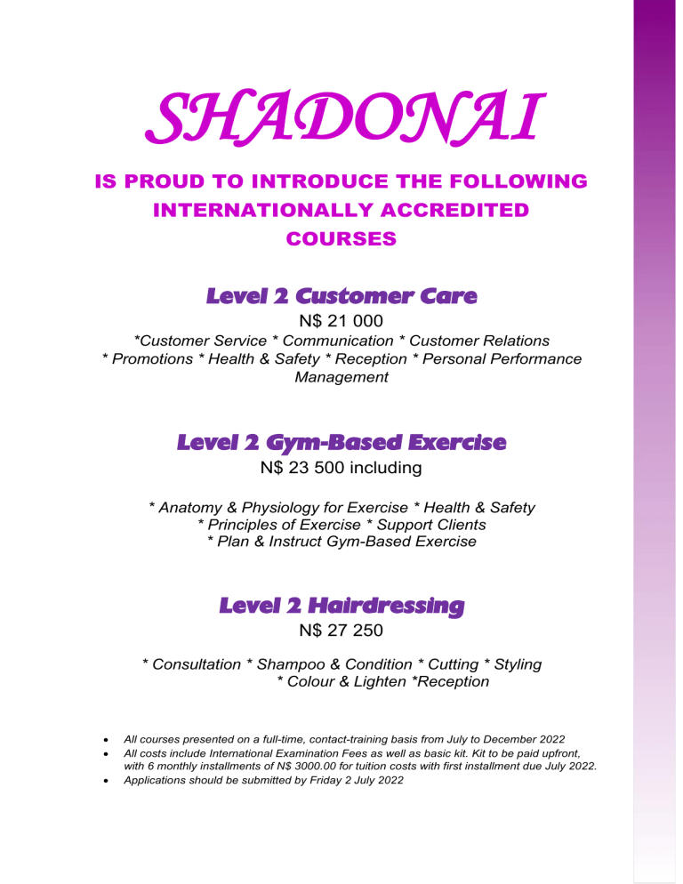 LEVEL 2 Qualifications