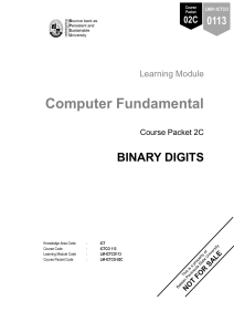 MODULE 1 PACKET 2C ICTCO113