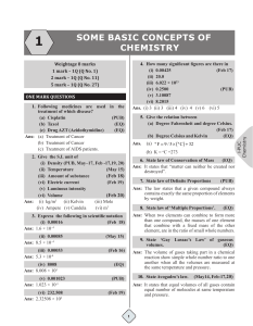 I PUC Chemisty 1 to 5