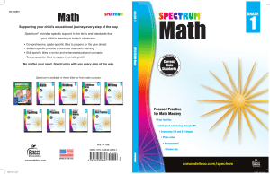 Spectrum Math 1