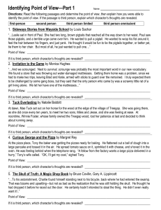 Point of View worksheet