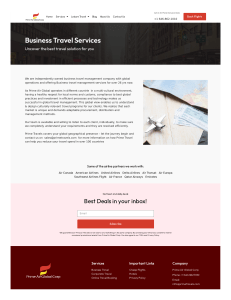 Business Travel Services US -Primetravels.us