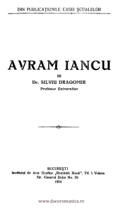 Silviu Dragomir - Avram Iancu - 1924